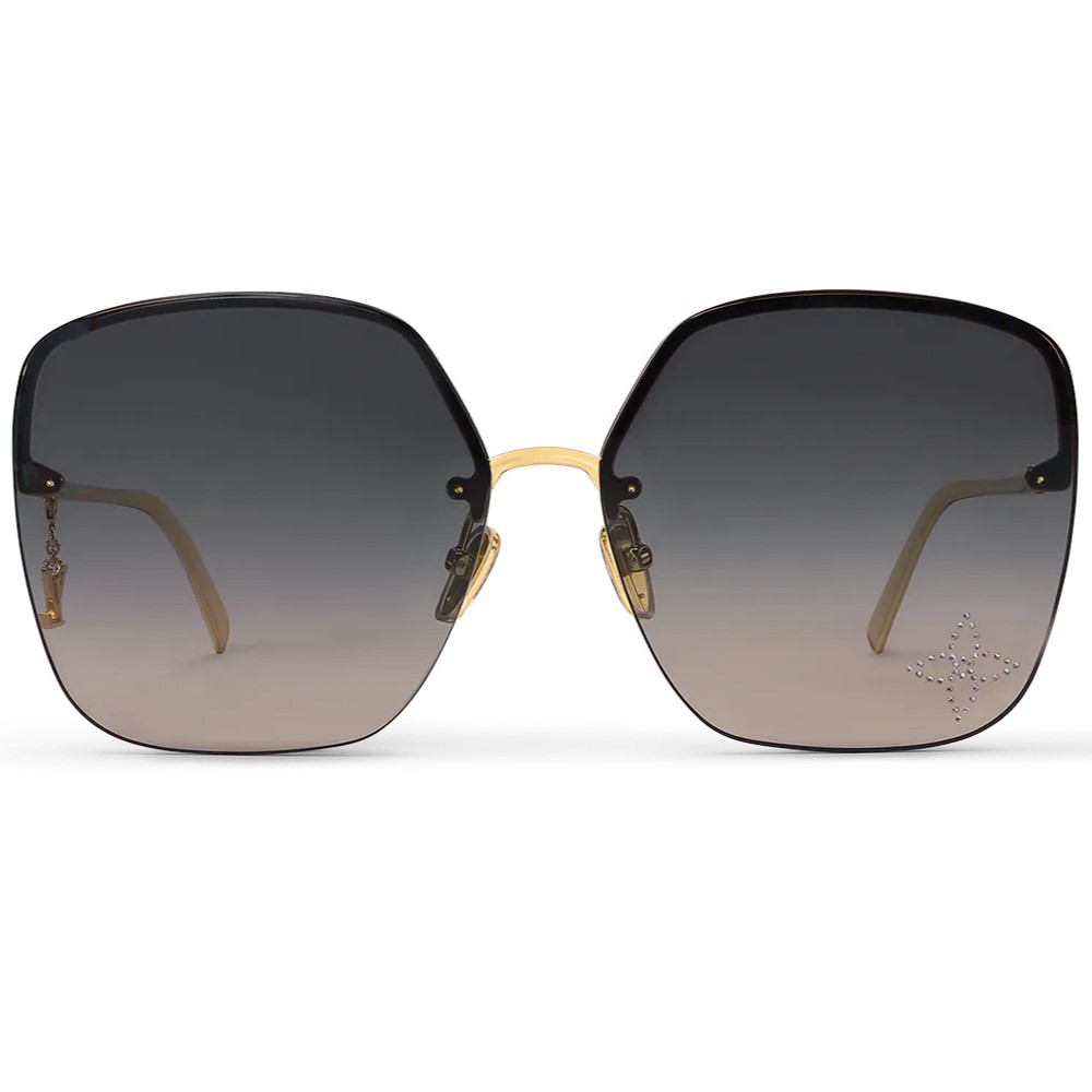 Mắt kính LV Louis Vuitton Glam Square Sunglasses Black 9